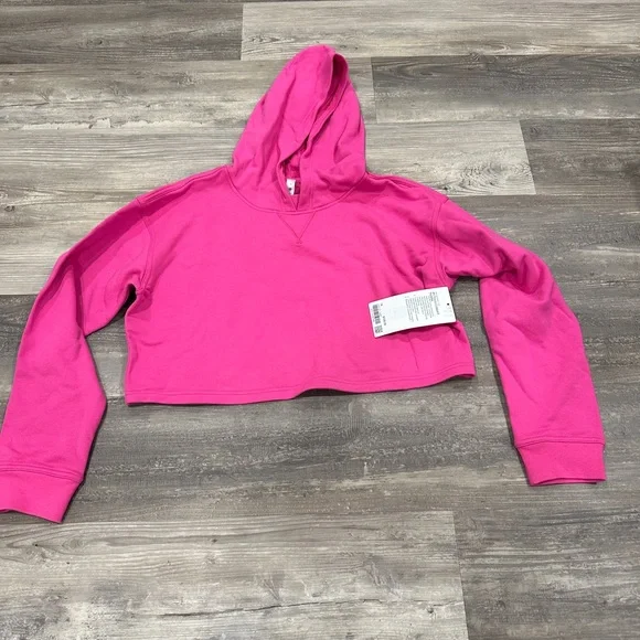 NEW with tags Lululemon All Yours Cropped Hoodie Sonic Pink - Picture 4 of 10